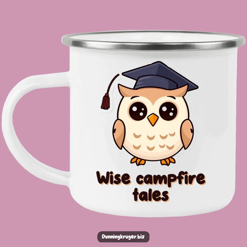 Funny Graduation Owl Camping Mug, Wise Traveler Drinkware, Ideal Funny Gift