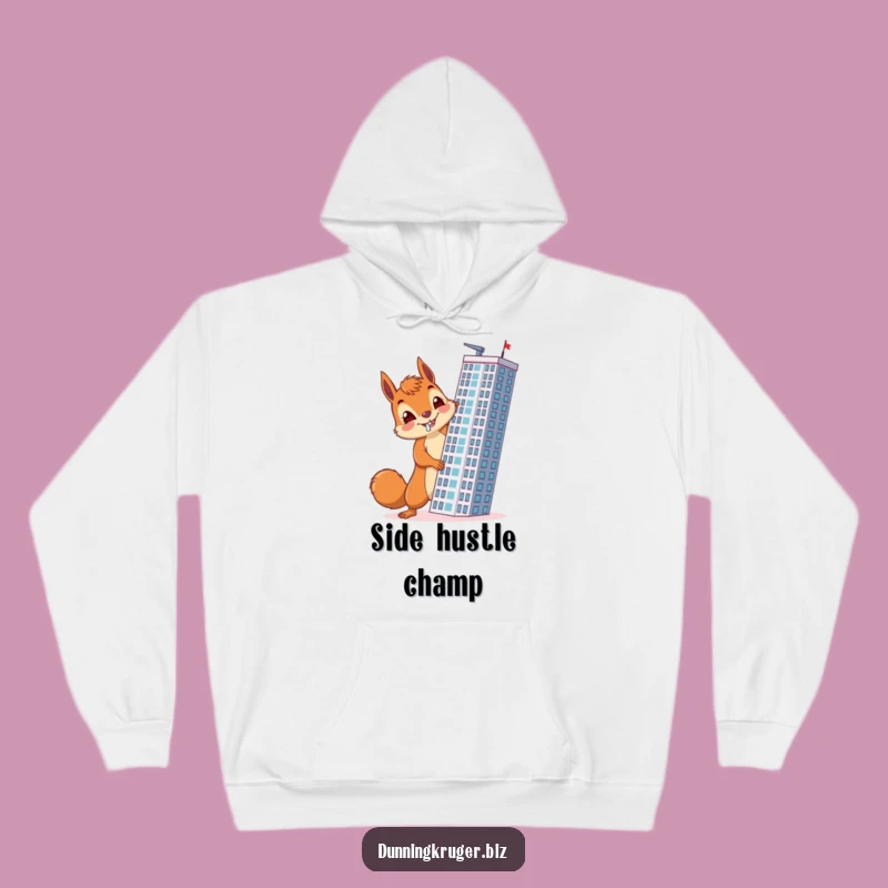 Funny Squirrel Architect Hoodie - Cozy Accidental Skyscraper Builder Gift