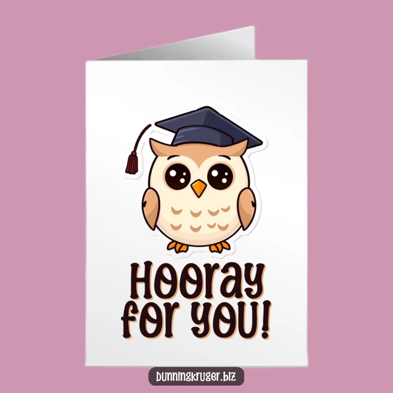 Free Printable Congrats Card: Grad Owl Celebration Downloadable Gift